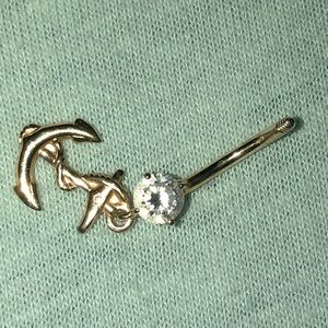 ❤️EUC 10KGOLD stamped belly ring